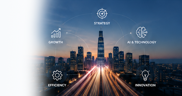 SRISYS enterprise transformation — strategy, AI and technology, innovation, efficiency, growth
